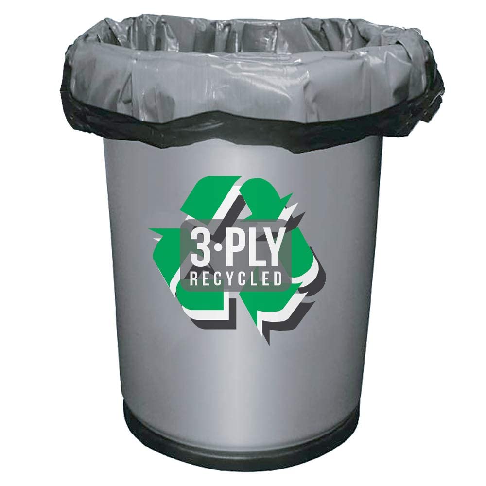 42 Gallon Black Heavy Duty Trash Bags, Pack of 100 H479645