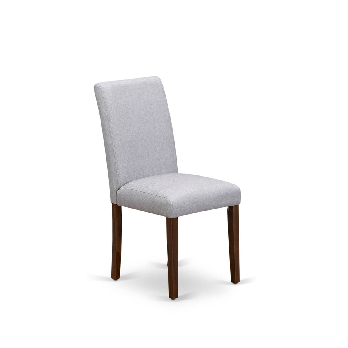 9 Piece Walnut Dining Table Set with 8 Grey Linen Chairs P5022