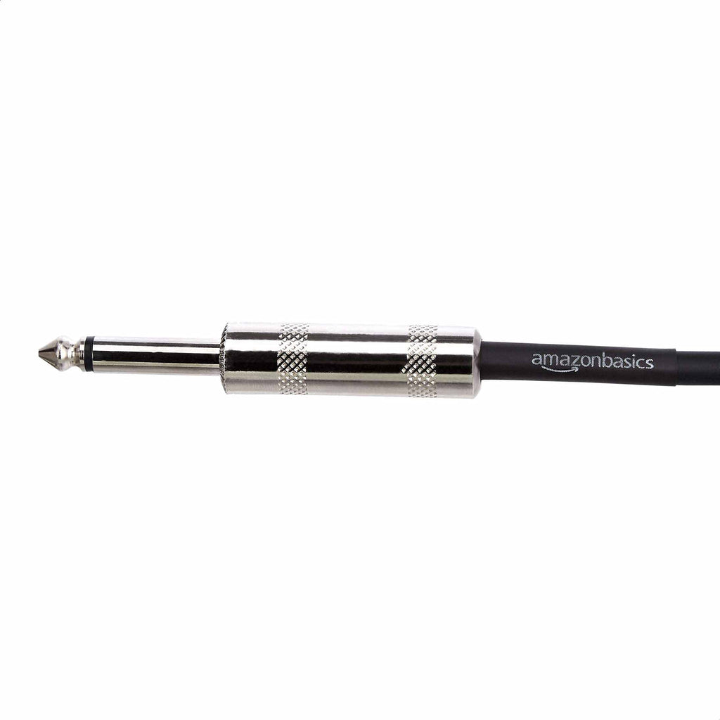 1/4 Inch Straight Instrument Cable, 10 Foot, Black Q208891