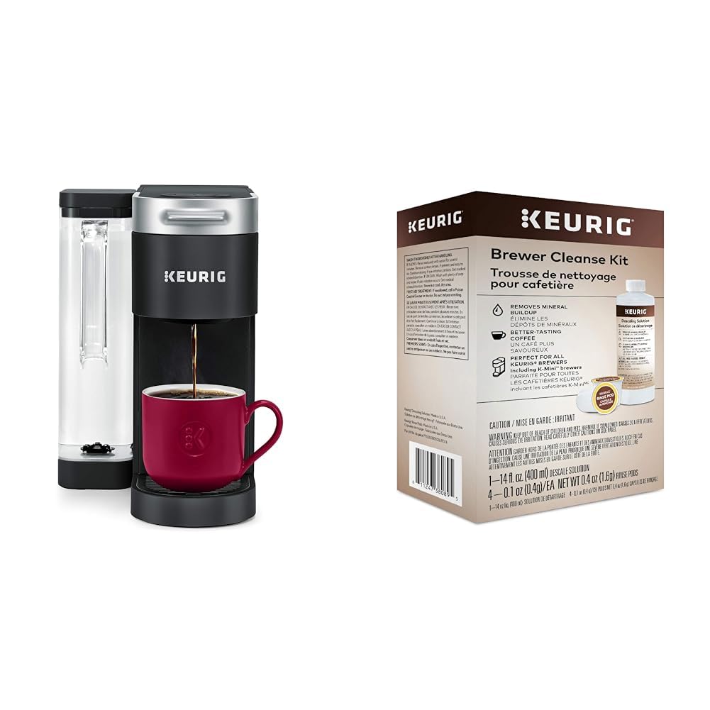Single Serve K-Cup Pod Coffee Maker & Cleanse Kit R696488