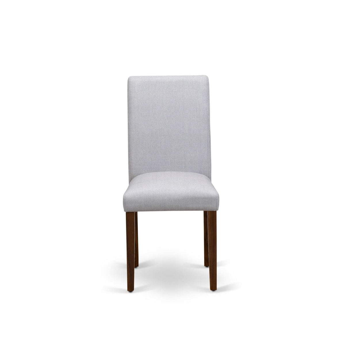 9 Piece Walnut Dining Table Set with 8 Grey Linen Chairs P5022