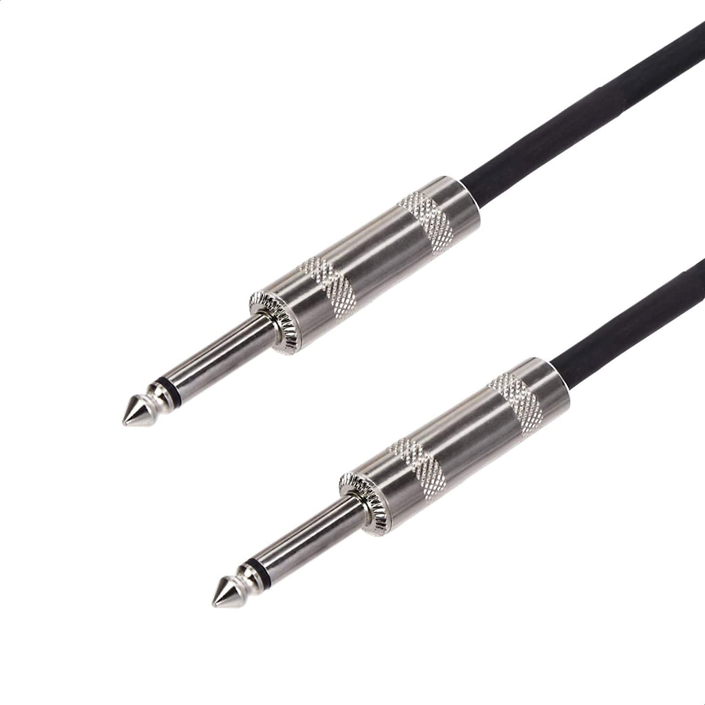 1/4 Inch Straight Instrument Cable, 10 Foot, Black Q208891