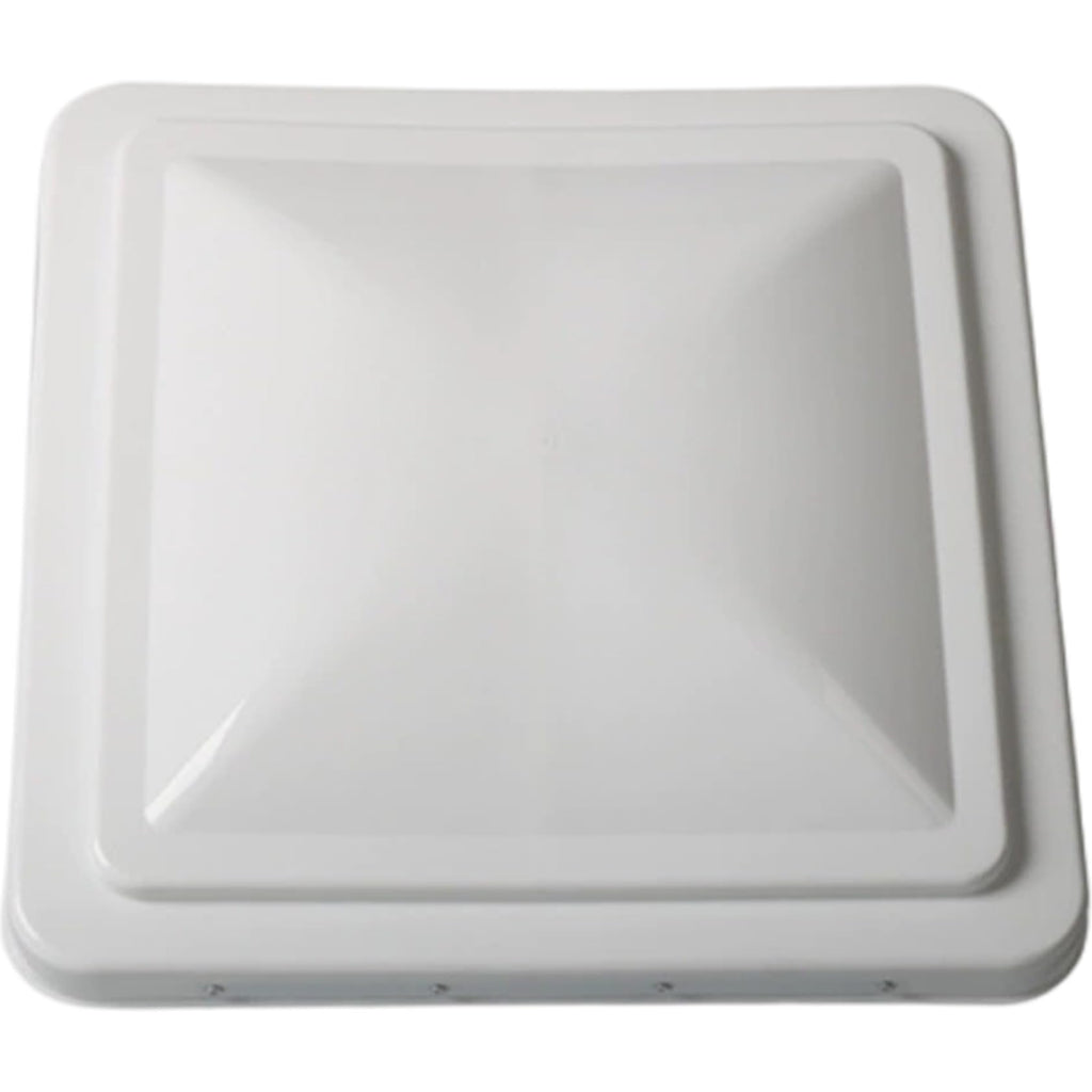 14 Inch White Weather-Resistant Plastic RV Vent Cover O11891