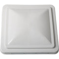 14 Inch White Weather-Resistant Plastic RV Vent Cover O11891