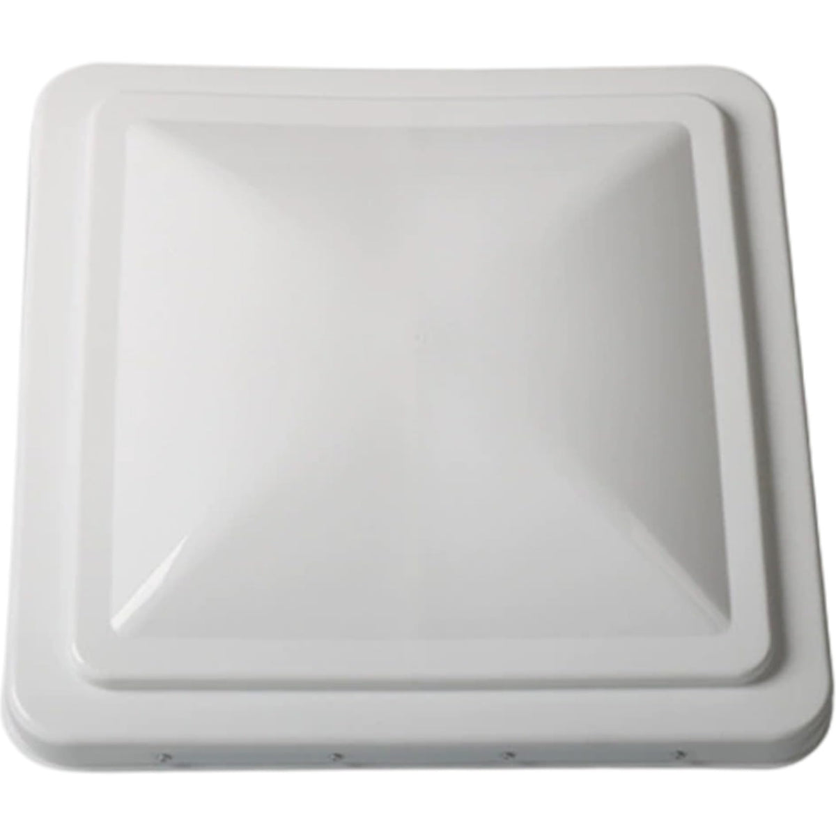 14 Inch White Weather-Resistant Plastic RV Vent Cover O11891