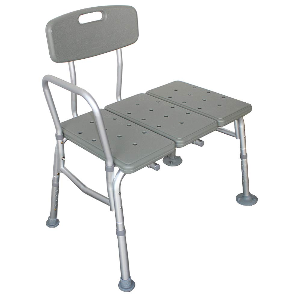 Bath Shower Transfer Bench with Backrest & Padded Armrest F814373