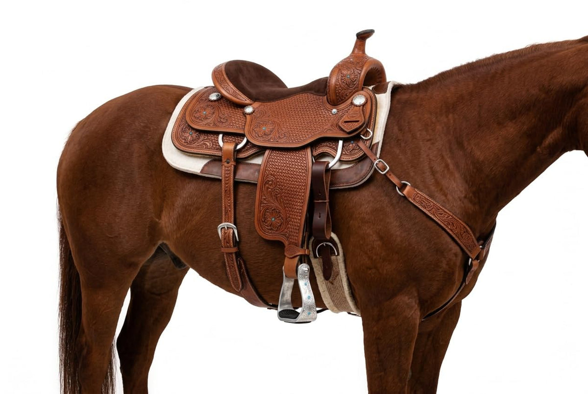 Aluminium Barrel Racing Stirrups with Rhinestones M143751