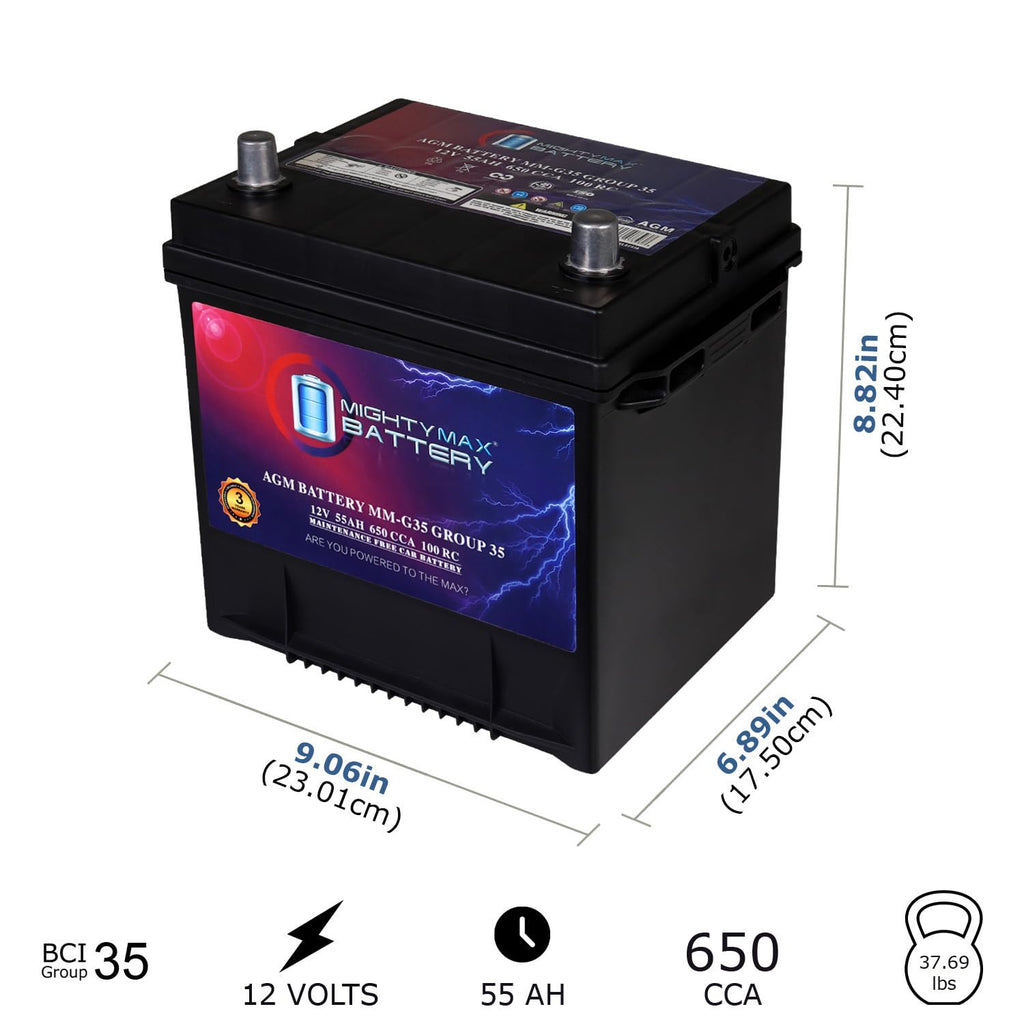 12V 55Ah AGM Replacement Battery A409088