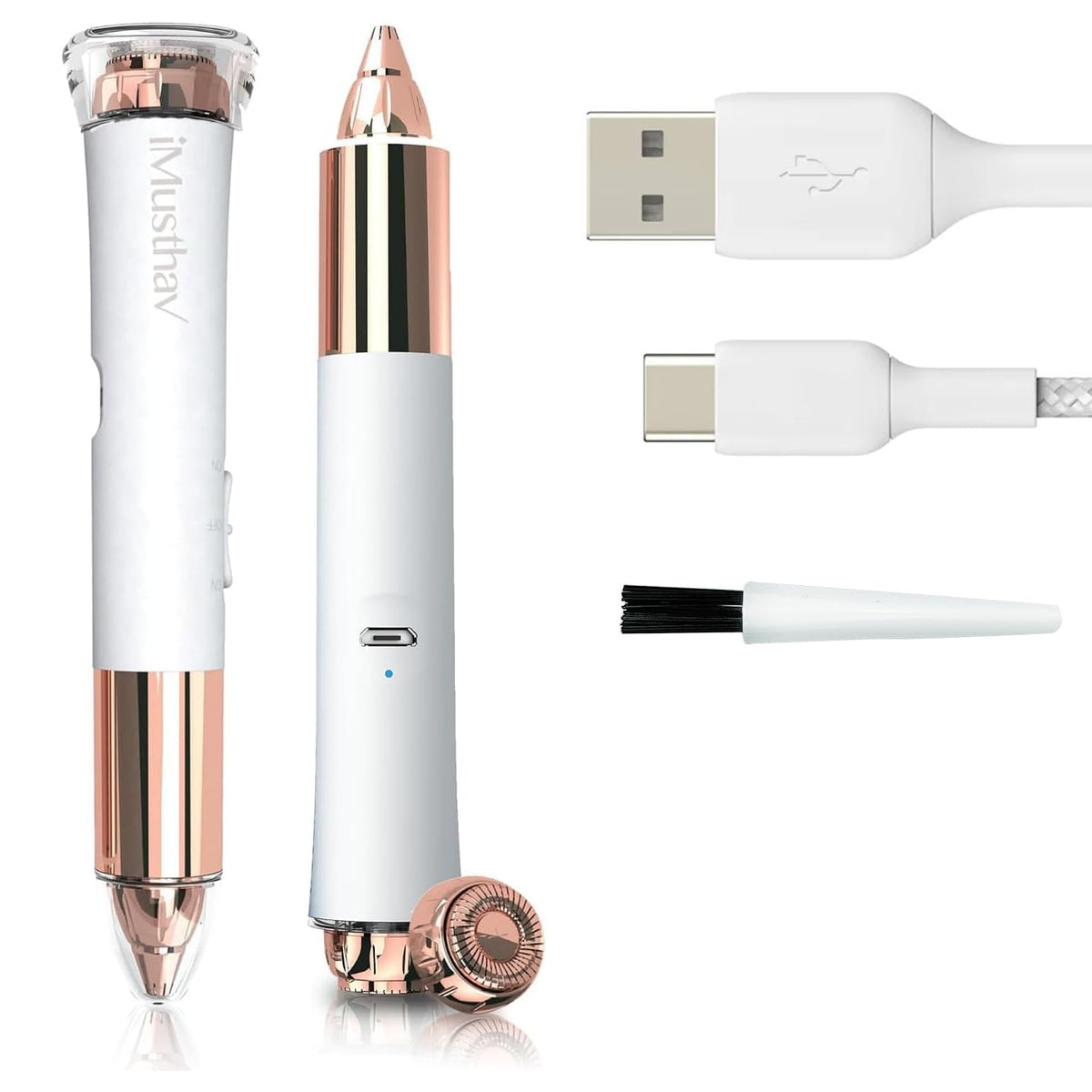 Facial Hair Removal for Women, 2-in-1 Face Hair Remover & Eyebrow Trimmer T197484