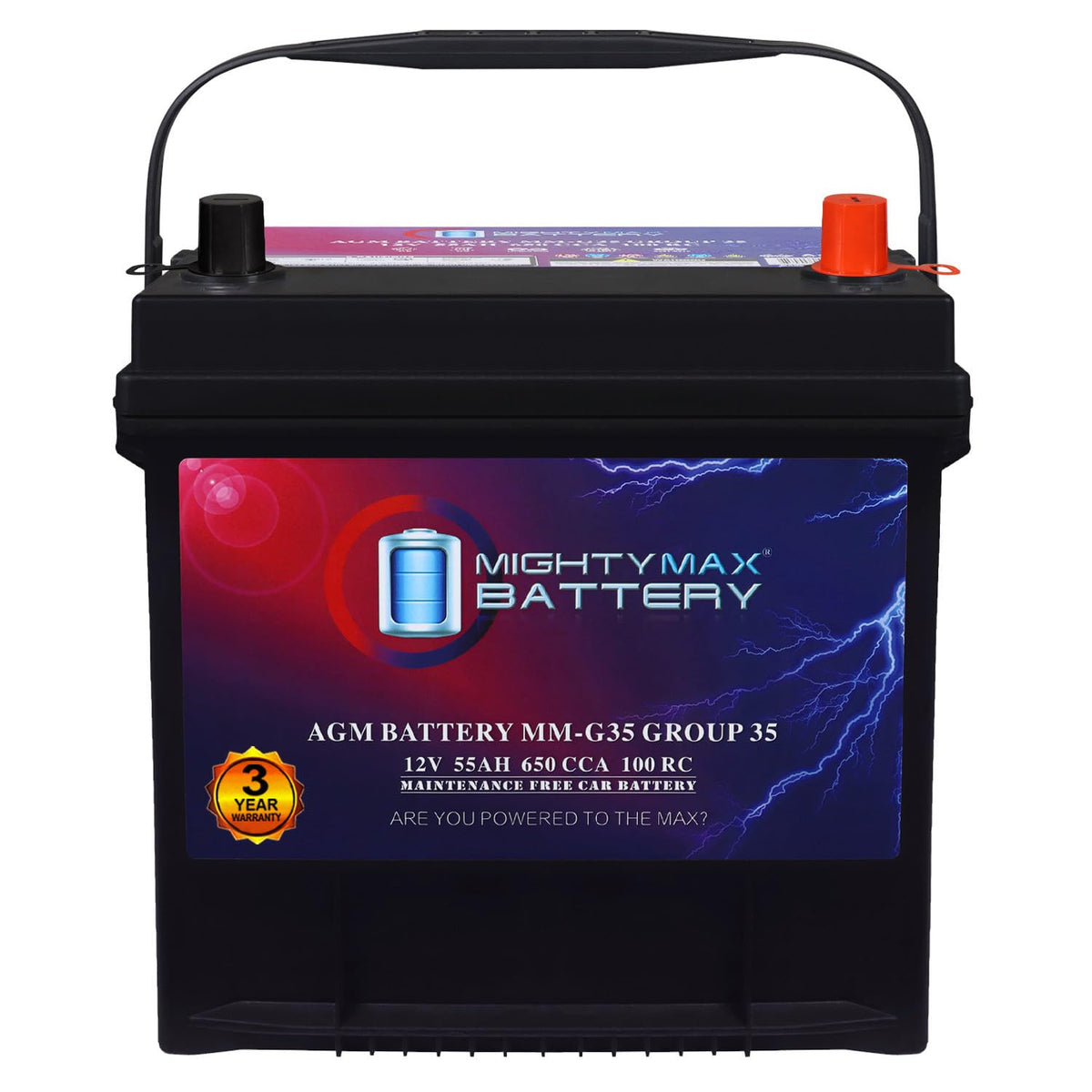 12V 55Ah AGM Replacement Battery A409088