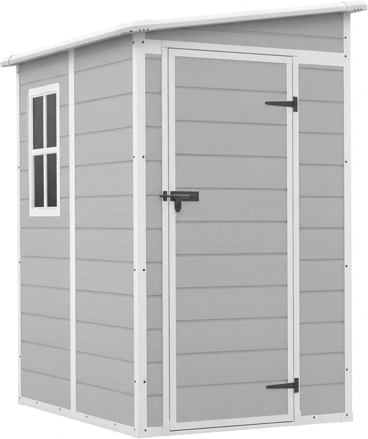 5 x 4 FT Plastic Outdoor Storage Shed with Floor X882610