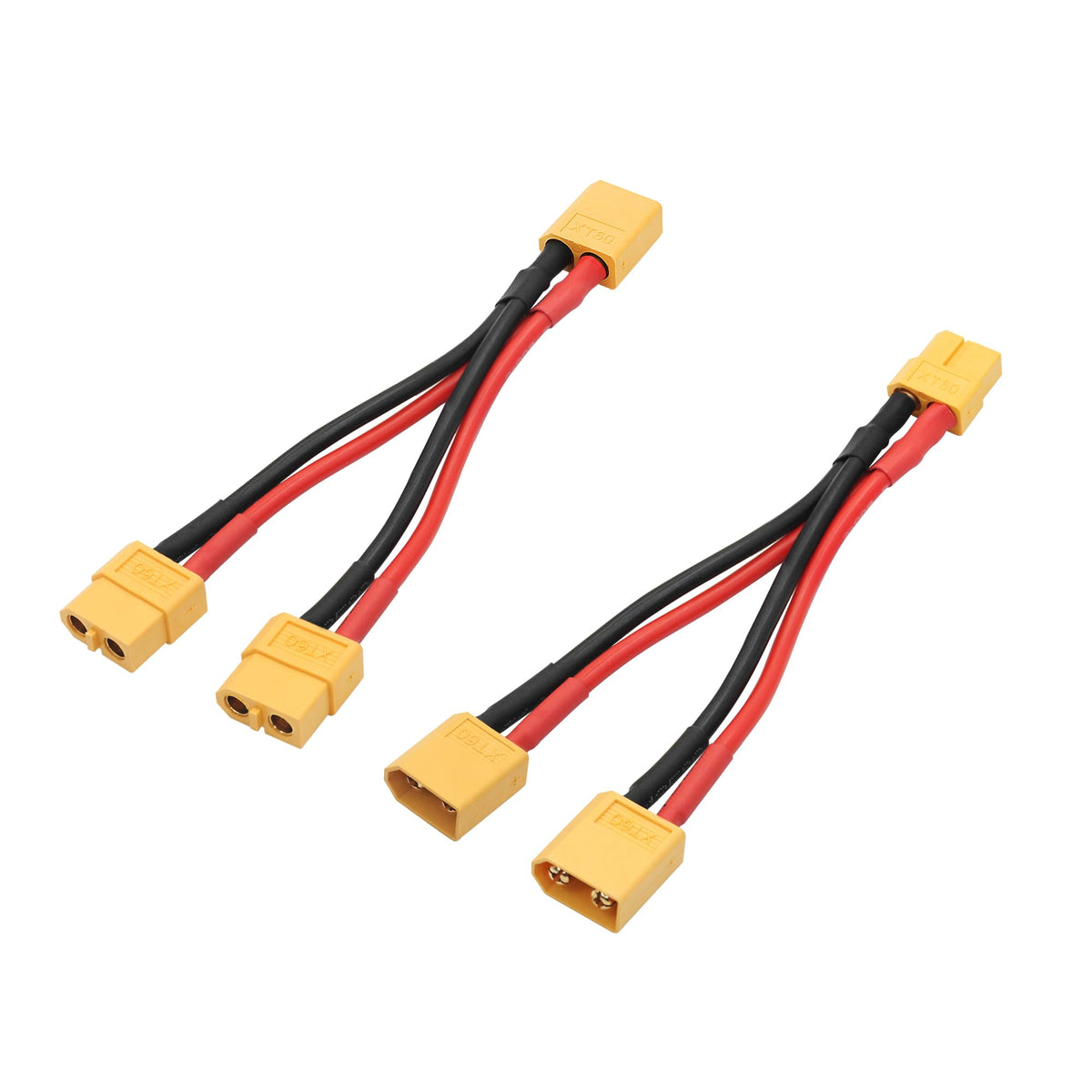 XT60 Parallel Battery Connector Cable 3.9" Y Splitter Adapter Plug L567652