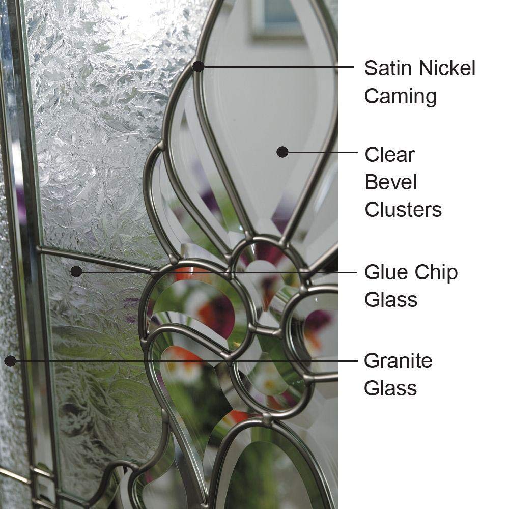 Fiberglass Smooth Left Hand In-Swing Exterior Prehung Door 36"x80" D736
