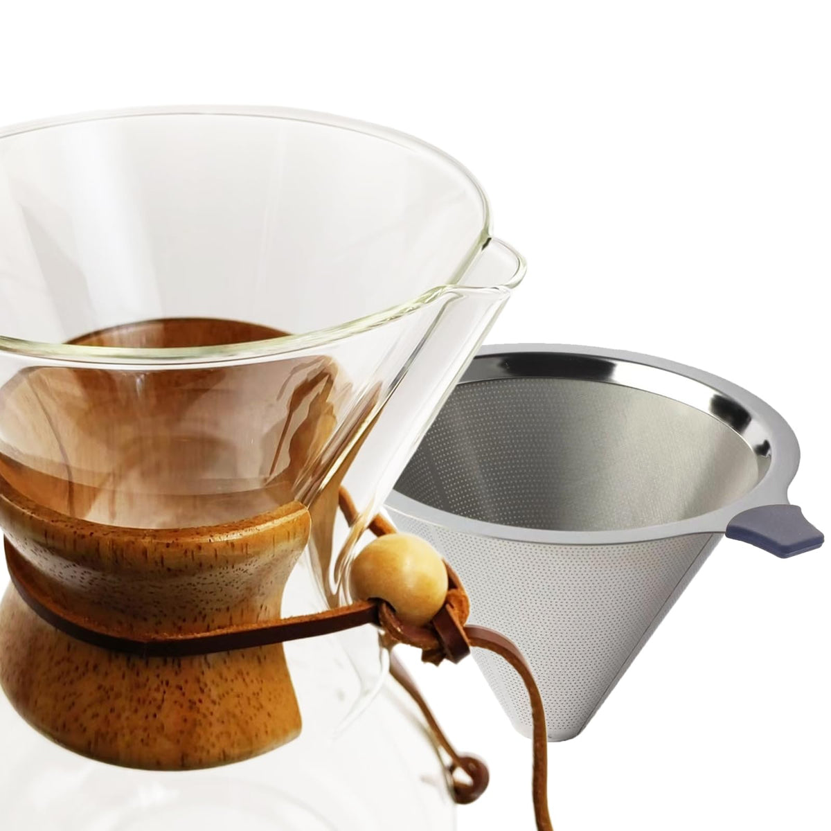 Glass 10 Cup Coffee Pour Over Set Z24357