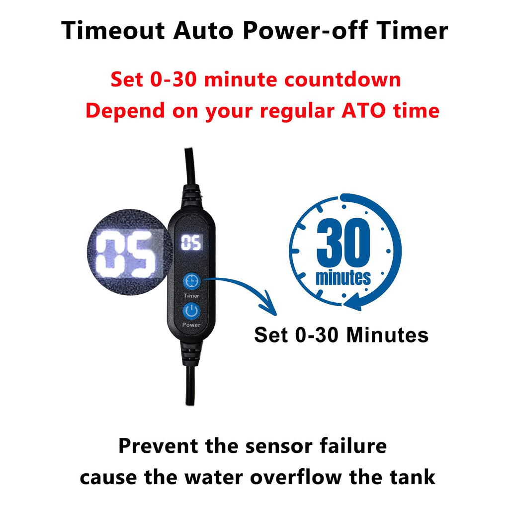 Aquarium Auto Top Off System with 4 Level Flow Control Pump W89404