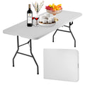 6 ft Heavy Duty Plastic Folding Table Y59931