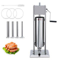 Manual Stainless Steel Sausage Stuffer with 4 Stuffing Tubes T5855