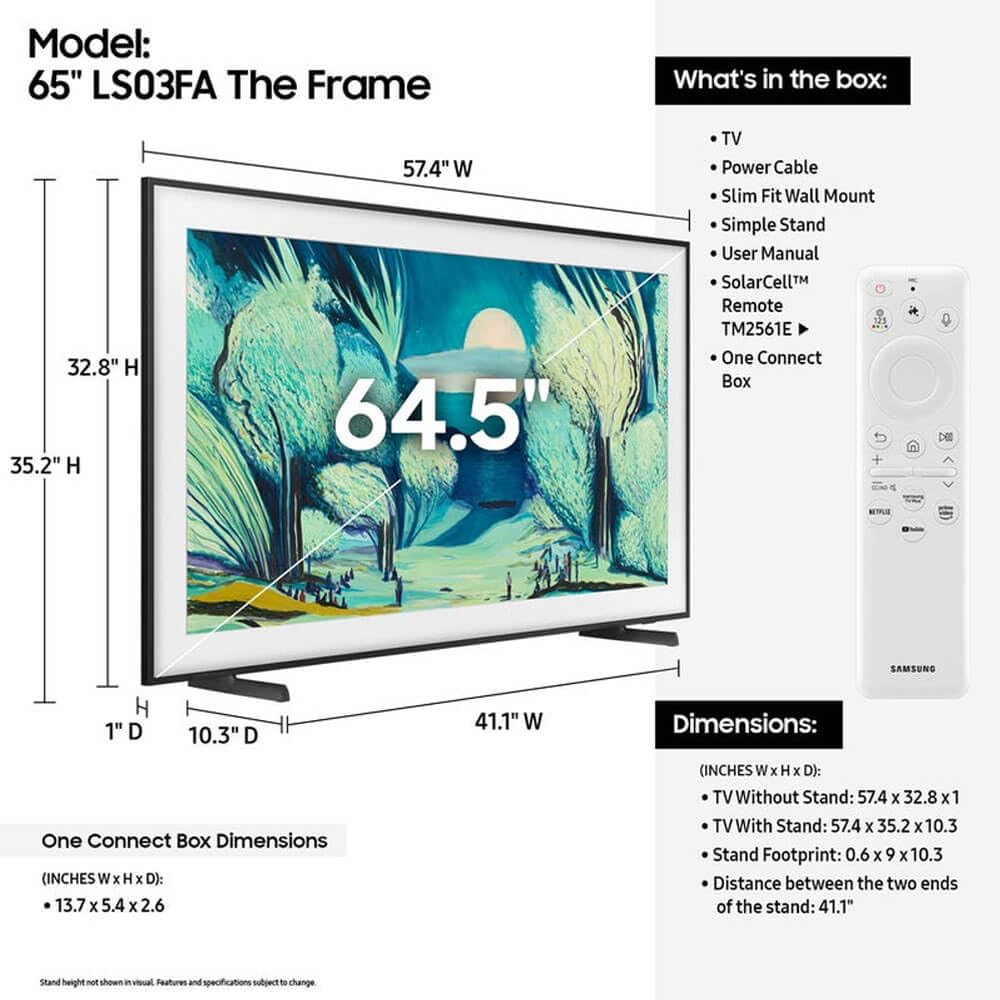 65 inch QLED 4K HDR Smart TV W8640