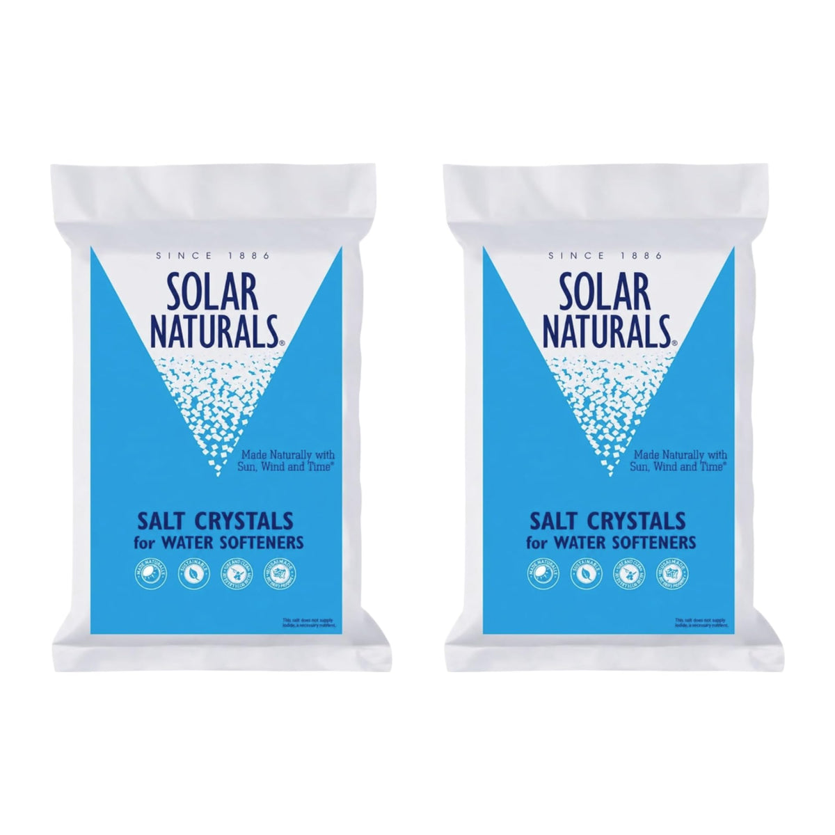 Salt Crystals for Water Softeners, 2 x 40 lb O2838
