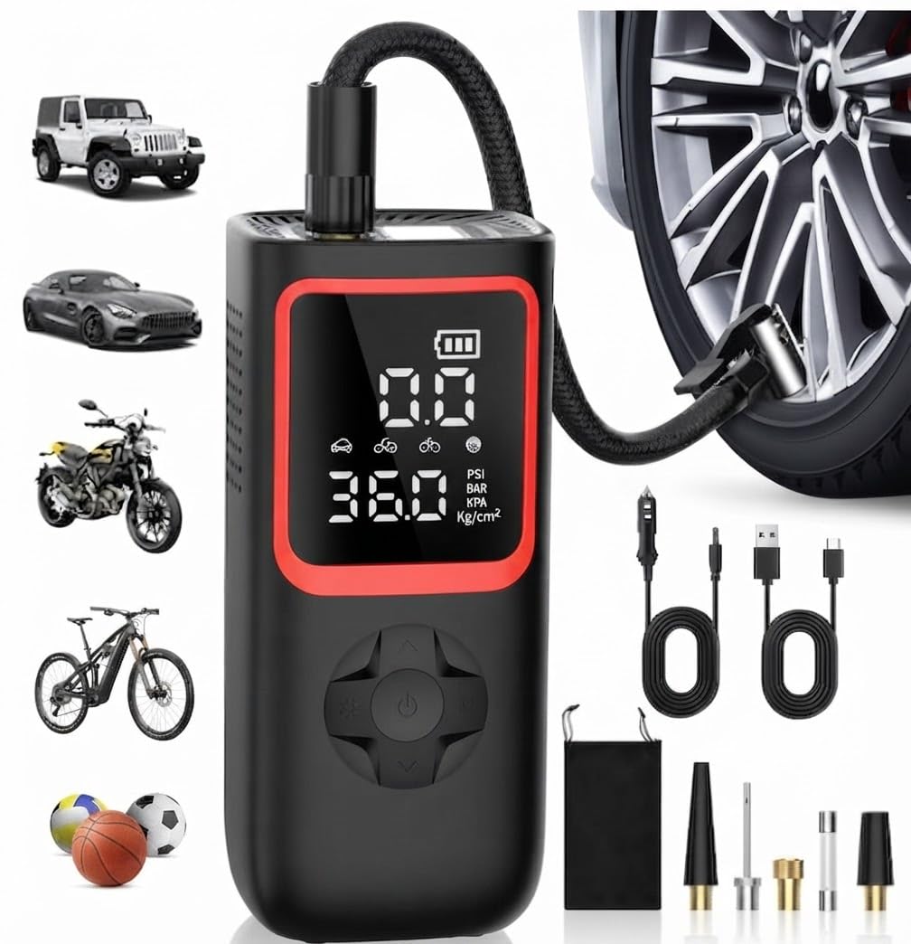 150PSI Portable Tire Inflator Air Pump Q2055