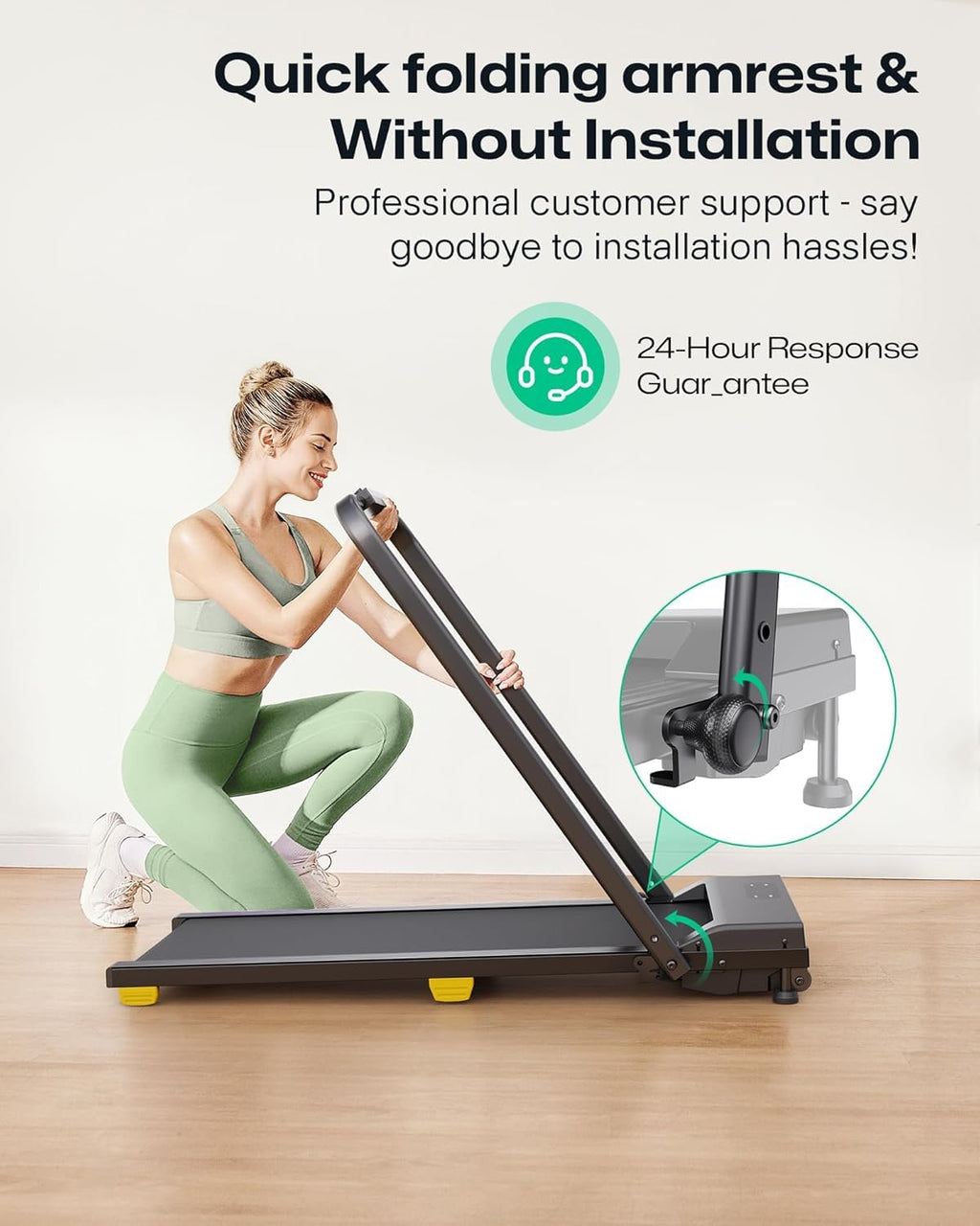 2.5HP Portable Walking Treadmill with Incline C9147