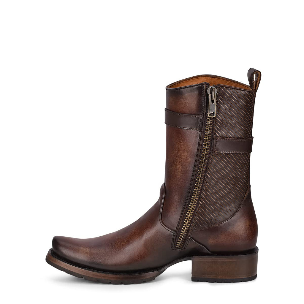 Bovine Leather Boot with Zipper N4102