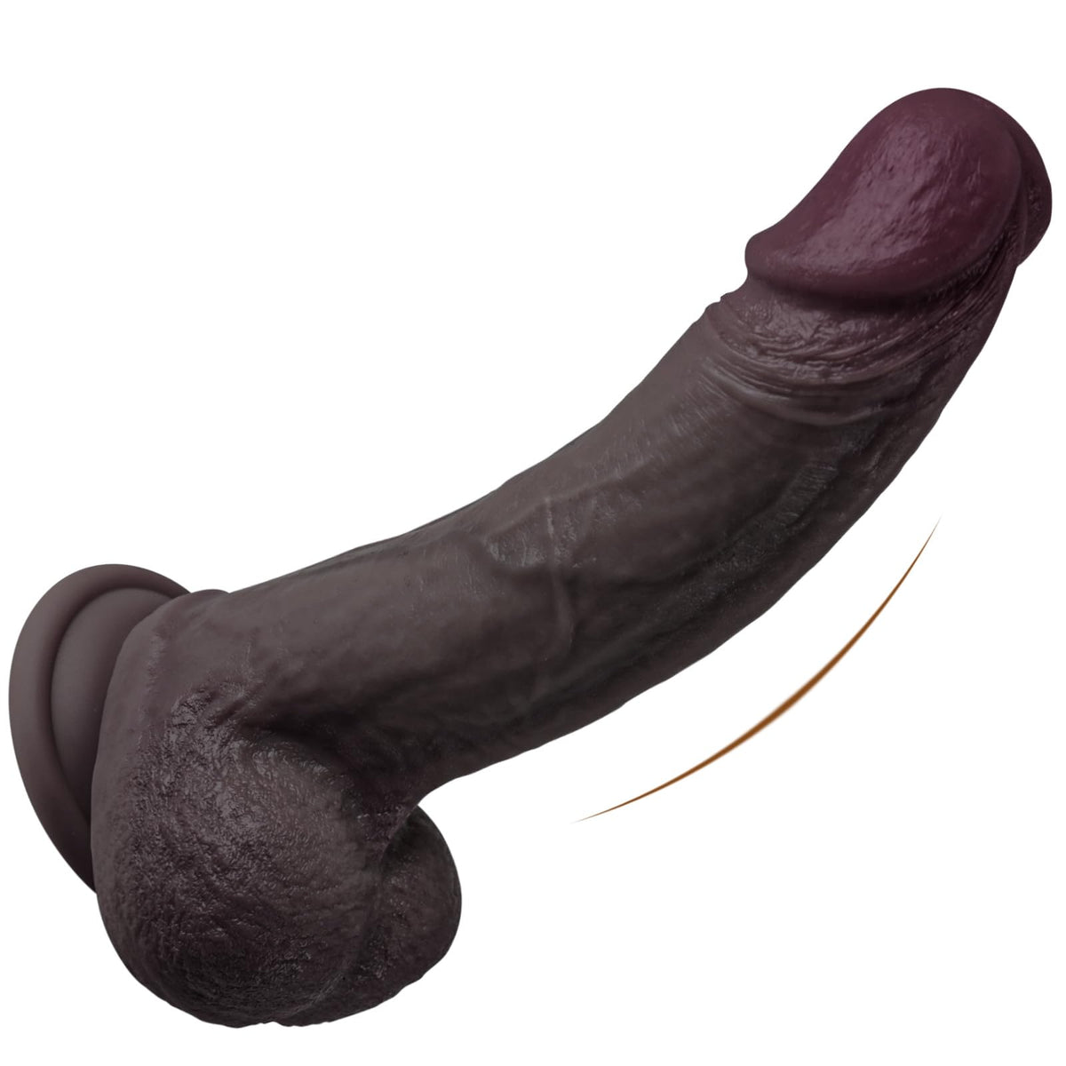 6 Inch Liquid Silicone Black Dildo with Suction Cup H481