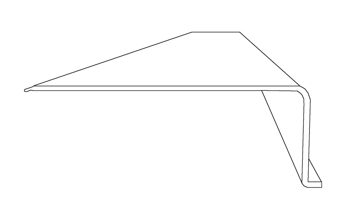 Ribbed Acrylic Replacement Lens L-Shape 2-3/4 x 1 x 24" P984