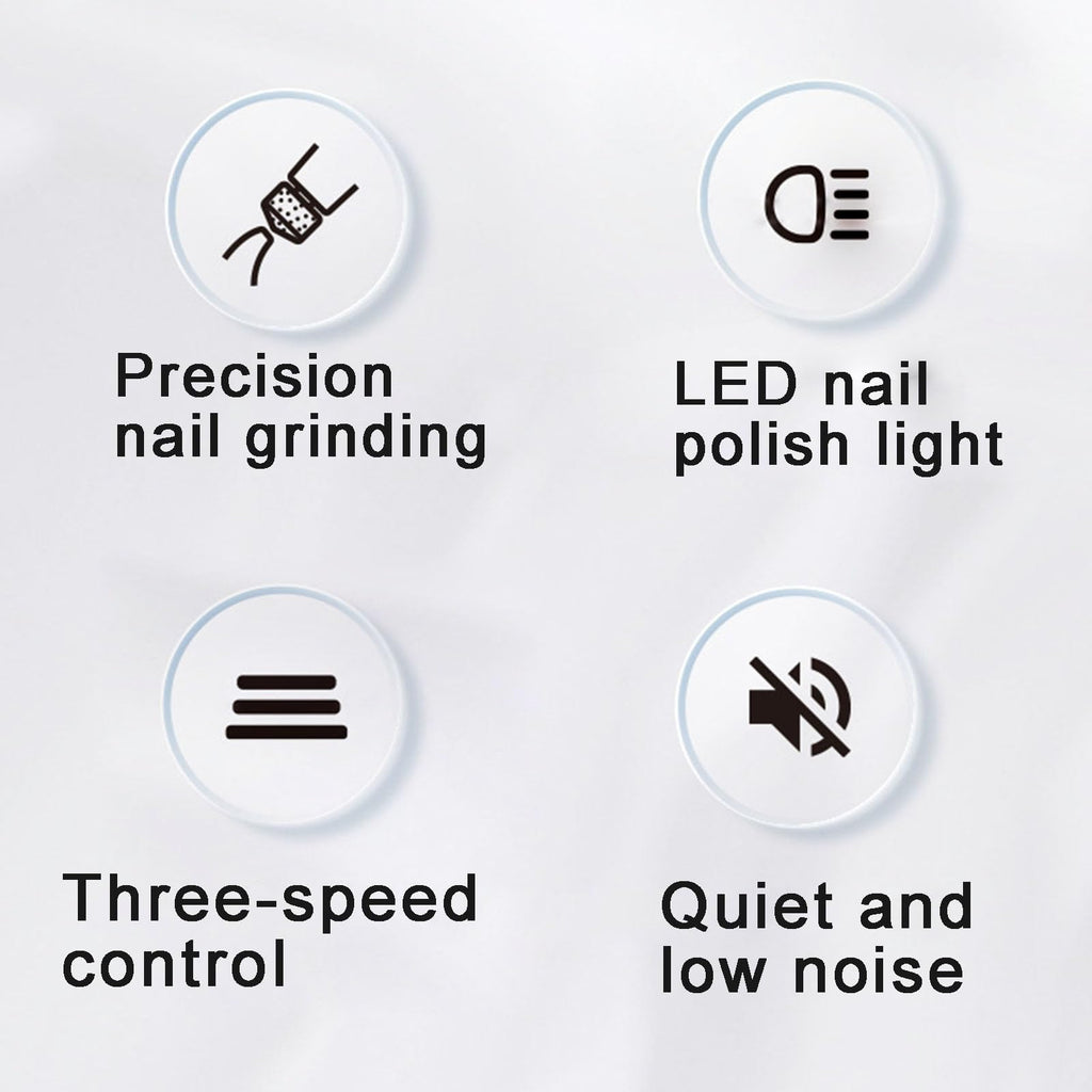 Electric Pet Nail Grinder, Low Noise, 3-Speed, Diamond Grinding Head K745