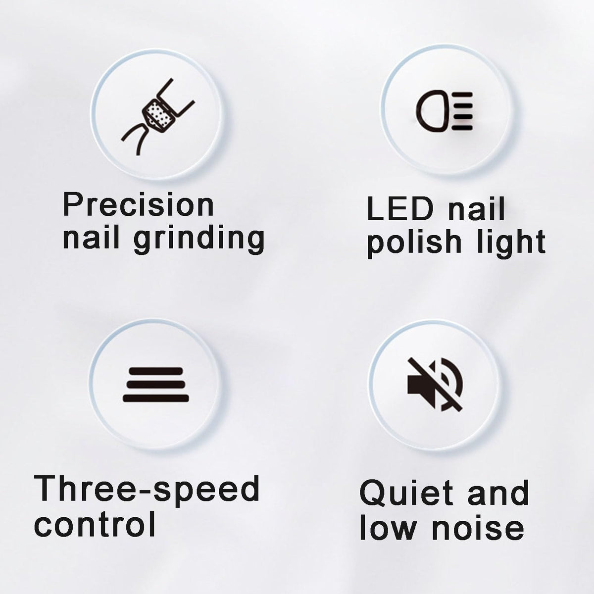 Electric Pet Nail Grinder, Low Noise, 3-Speed, Diamond Grinding Head K745