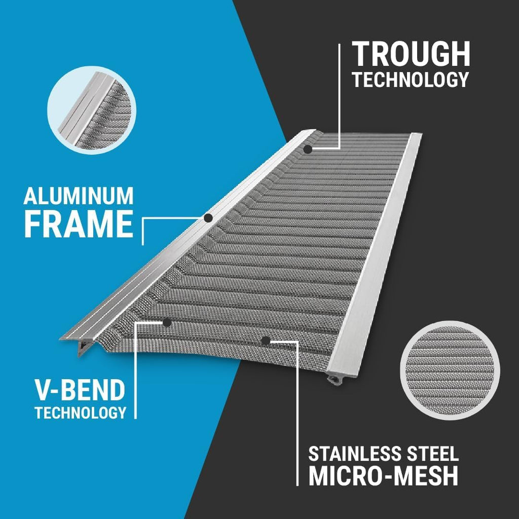 Stainless Steel Micro-Mesh Gutter Guard Kit 48 Ft. O109562