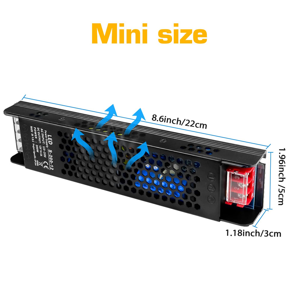 12V 200W Ultra Thin LED Power Supply M848359