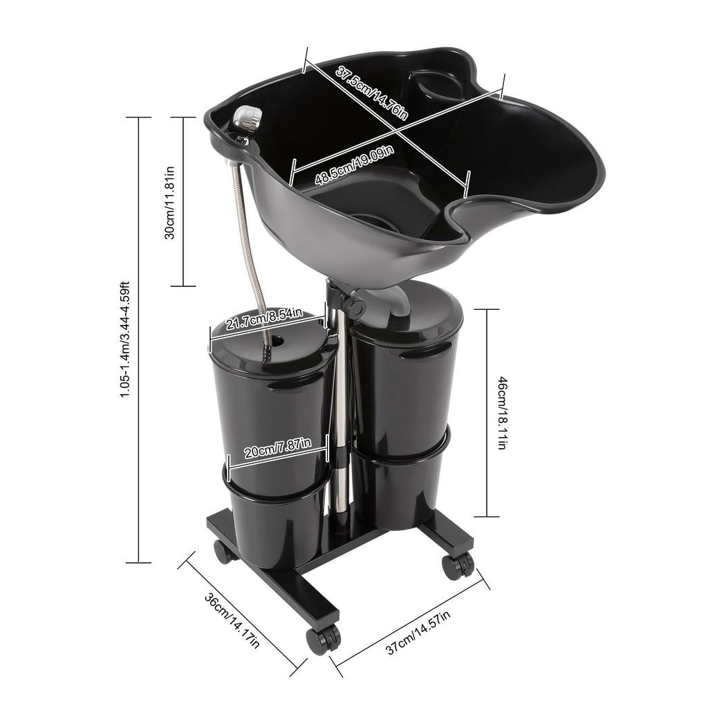 Portable Shampoo Bowl with Electric Pump and Foot Pedal M27991