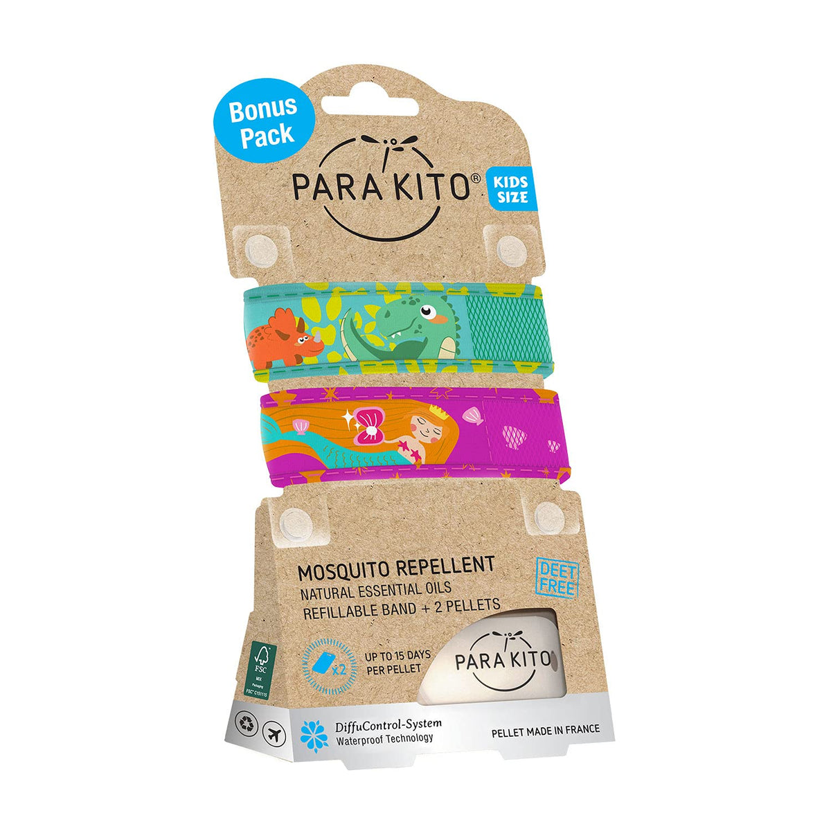 Mosquito Repellent Pack - 2 Kids Wristbands & 2 Refills N6912