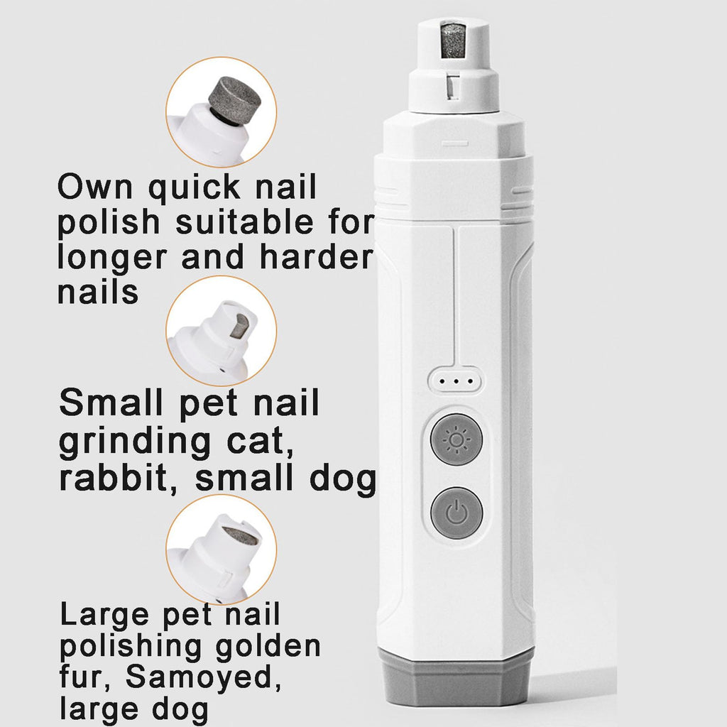 Electric Pet Nail Grinder, Low Noise, 3-Speed, Diamond Grinding Head K745