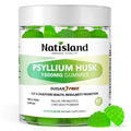 1500mg Psyllium Husk Fiber Gummies with Probiotics, Inulin, Chia Seed, Sugar Free, 60 Chewable E848957