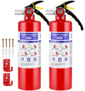 2 Pack 2.5LB ABC Dry Powder Fire Extinguisher J601