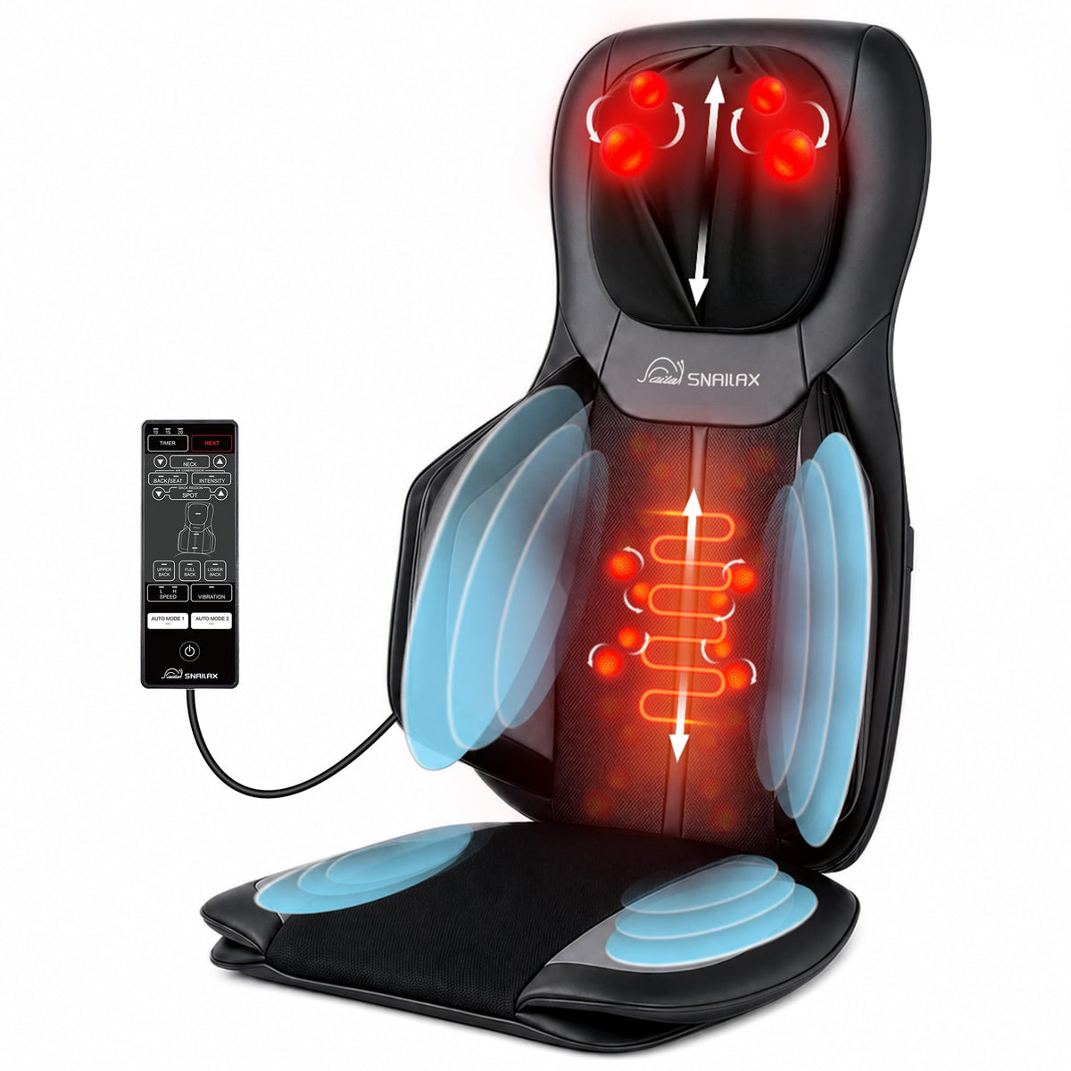 Neck and Back Massager with Heat Q811