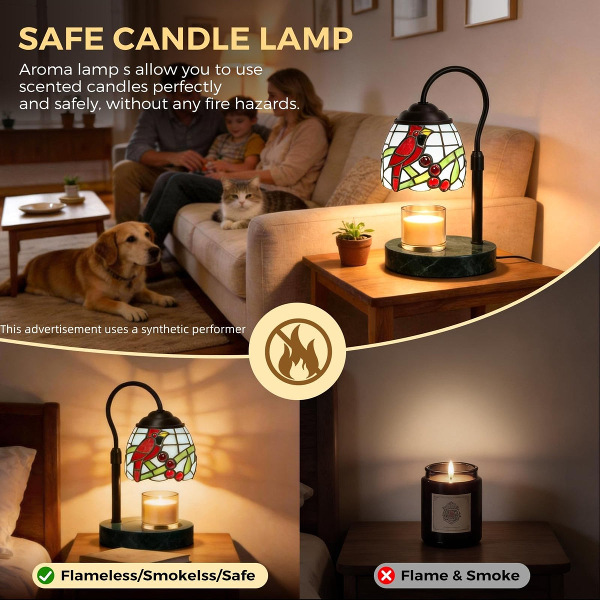 Candle Warmer Lamp with 2 Bulbs C98102