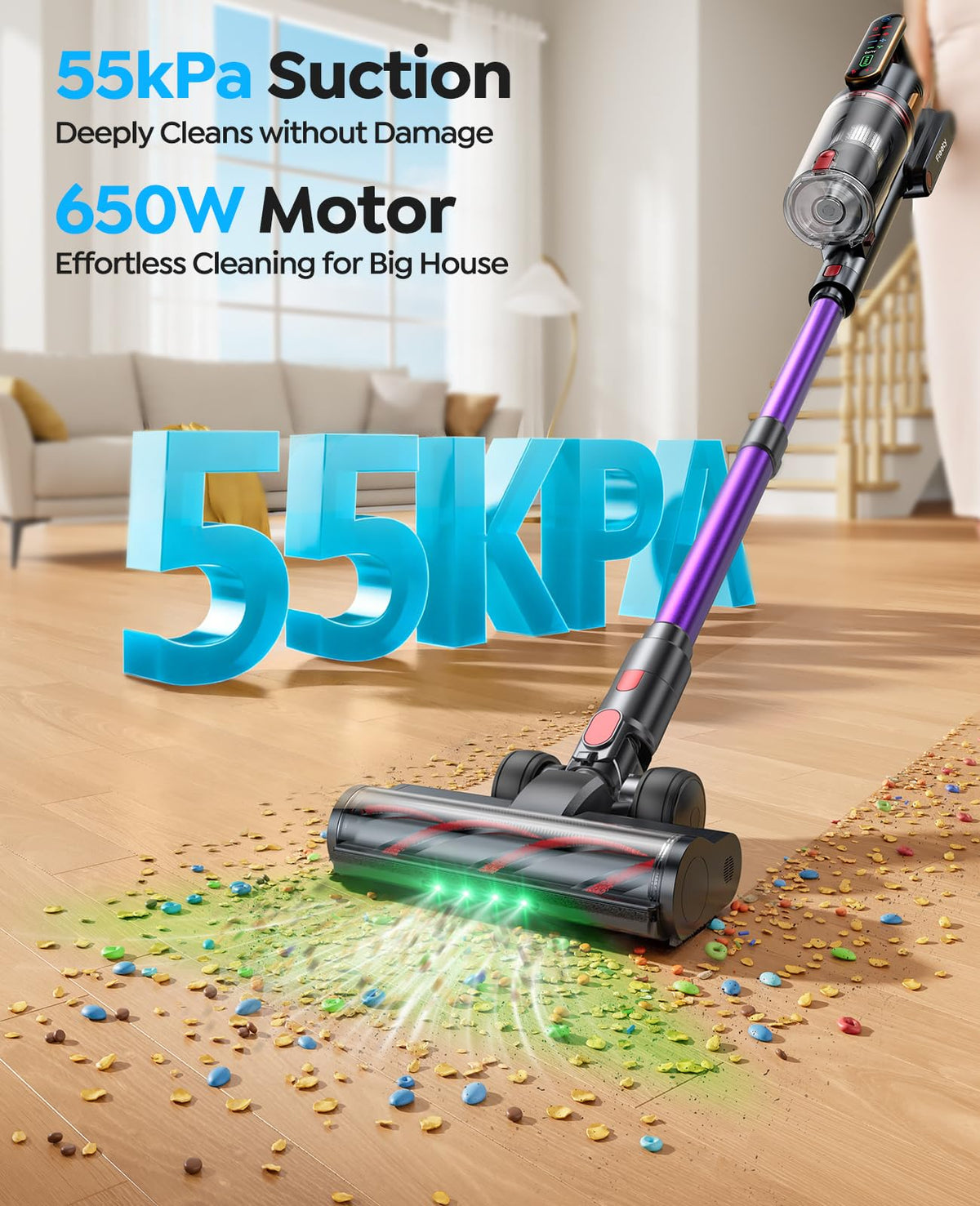 Cordless Stick Vacuum Cleaner 55KPa 650W P183935