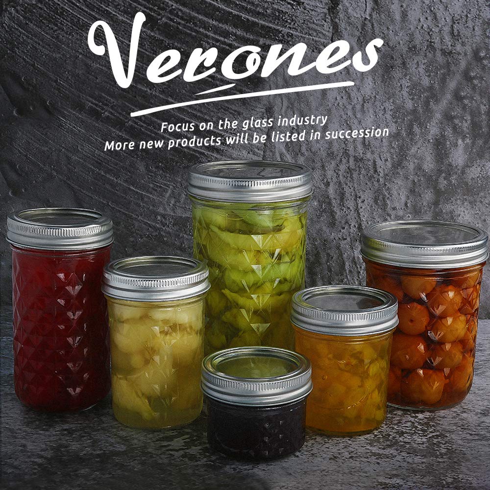 22 oz Wide Mouth Mason Jars with Lids and Bands D531