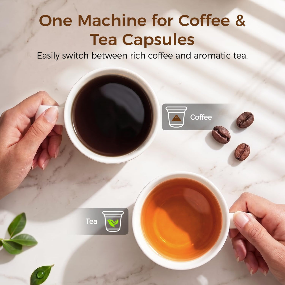 Single Serve Coffee Maker Black S217136