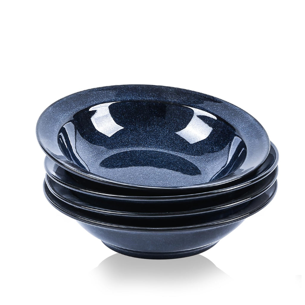 Blue 27oz Ceramic Soup Bowls Set of 4 N778386