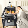 5-in-1 Portable Crib Playard with Carry Bag O646