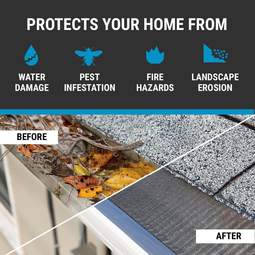 Stainless Steel Micro-Mesh Gutter Guard Kit 48 Ft. O109562