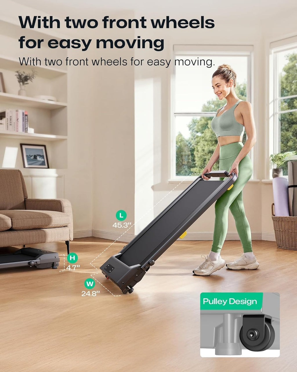 2.5HP Portable Walking Treadmill with Incline C9147