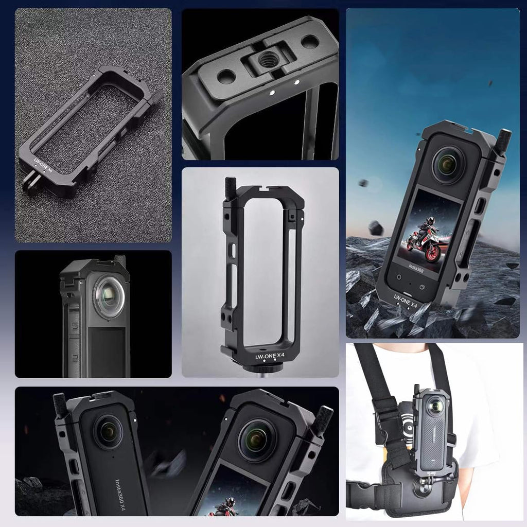 Aluminum Frame Cage Case Bag Glass Lens Guard Set Screen Protector E3616