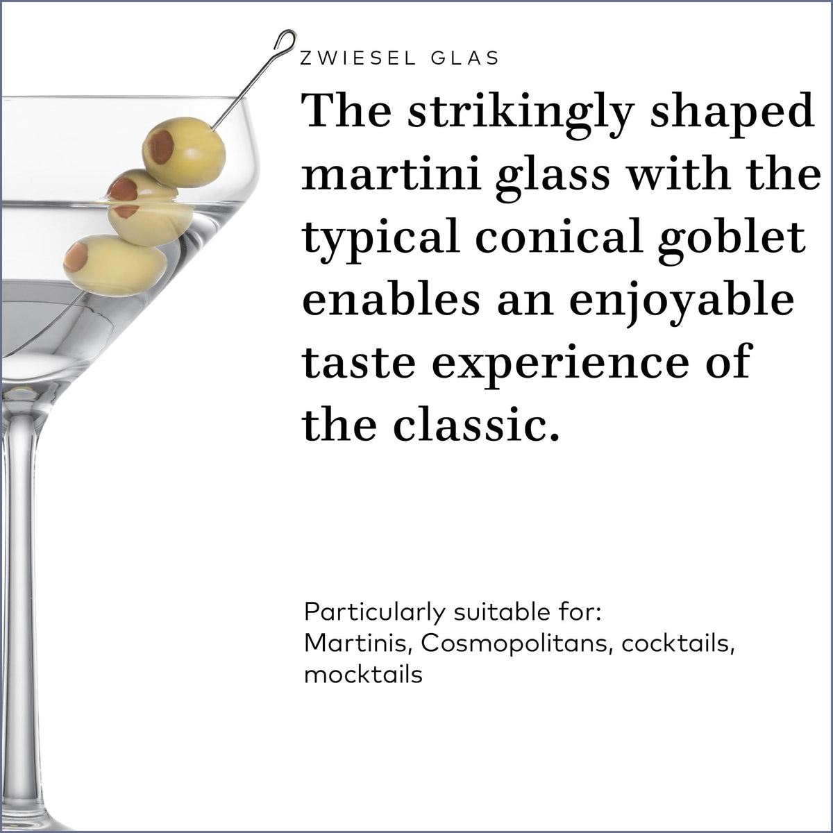Martini Glass Set of 6 Dishwasher-Safe Tritan Crystal 12.3 Ounce I97747