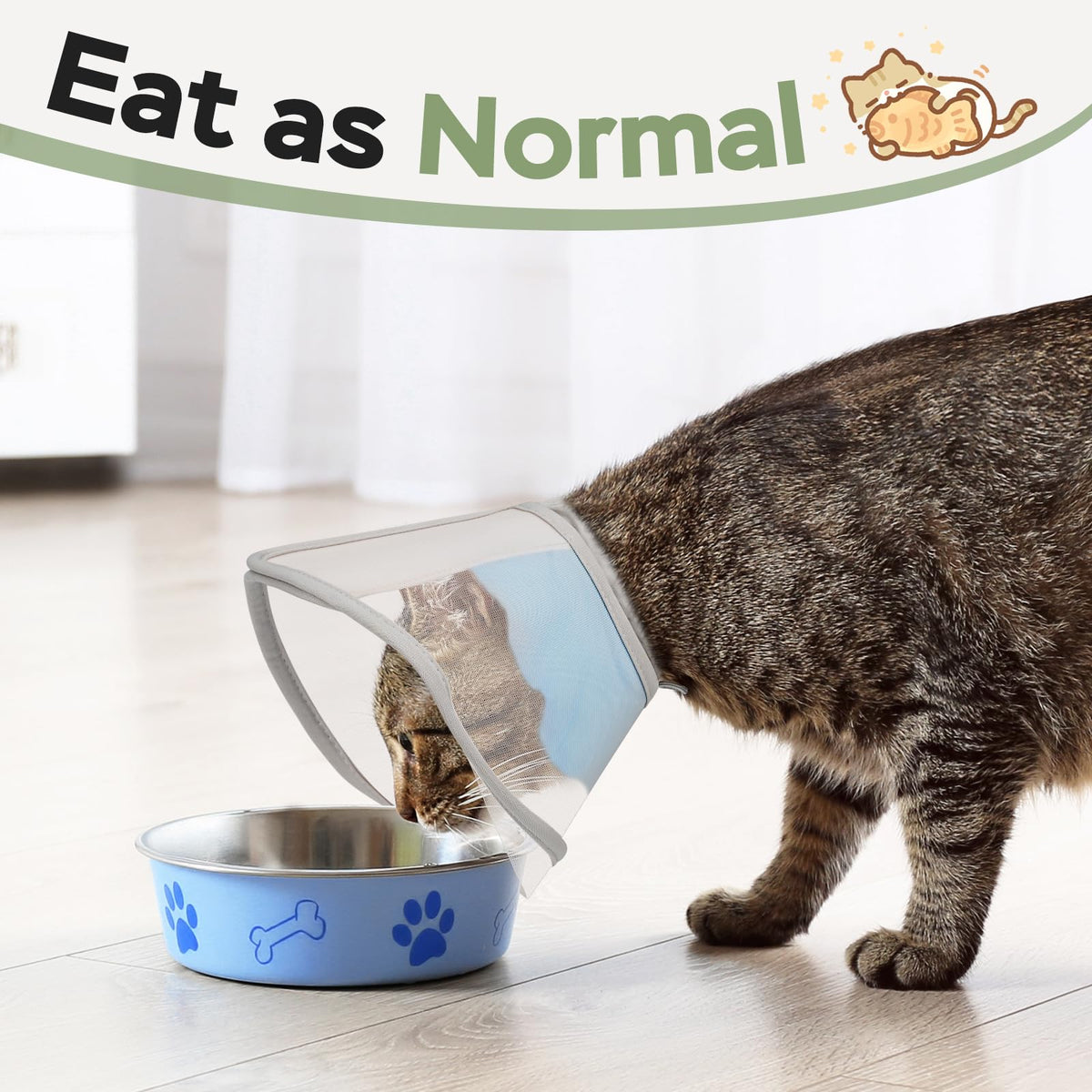 Soft Waterproof Mesh Cat Recovery Cone Collar H11310