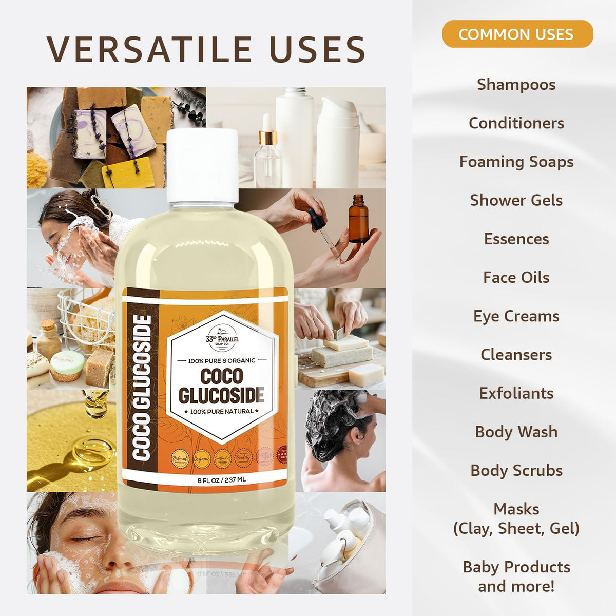 Coco Glucoside Surfactant 16 oz I43194